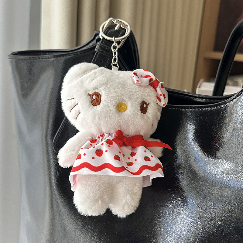 卡通毛绒玩具kt小白猫公仔可爱玩偶女生礼物娃娃小挂件批货详情6