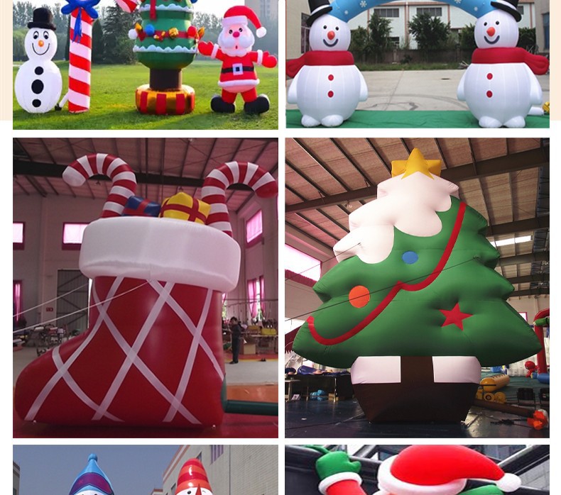 跨境圣诞气模LED发光充气老人摆件户外充气装饰品庭院圣诞节道具详情4