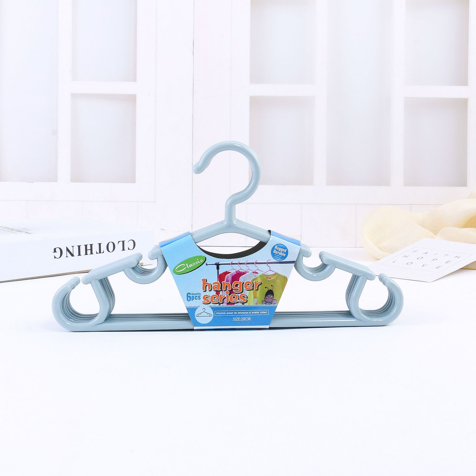 儿童衣架家用塑料衣架多功能防滑宝宝小孩衣架加厚晾晒衣架批发详情11