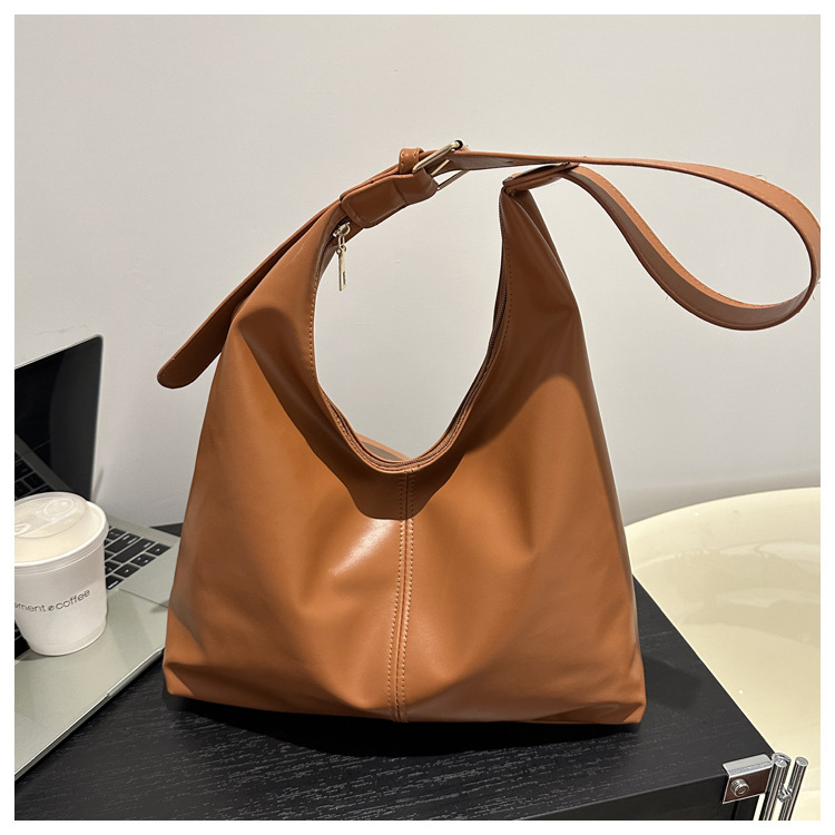 复古通勤质感单肩包包女2024今年流行韩版气质腋下包托特包时尚女详情12