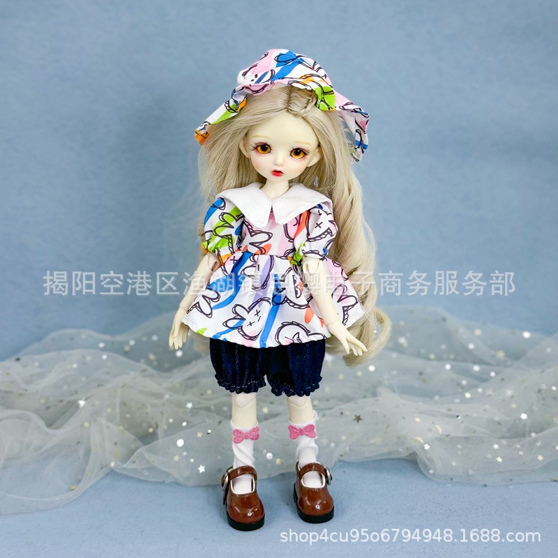 6分bjd娃衣30厘米洋娃娃换装衣服连衣裙毛线纽扣鬼妈妈玩偶套装详情10