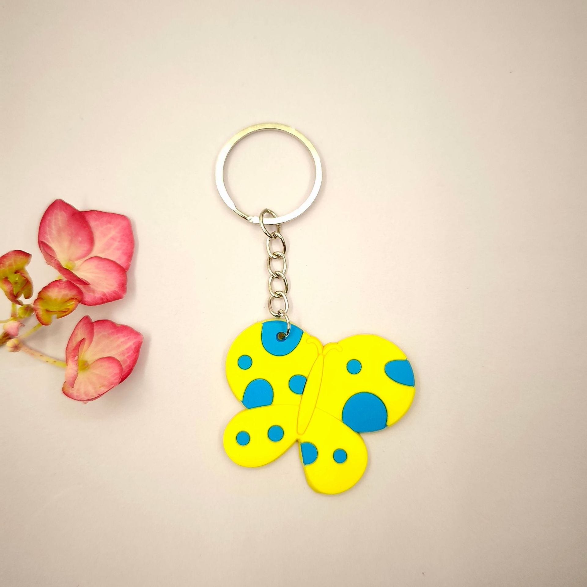 跨境热卖蝴蝶软胶钥匙扣儿童钥匙扣幼儿园小学生开学日分享详情21