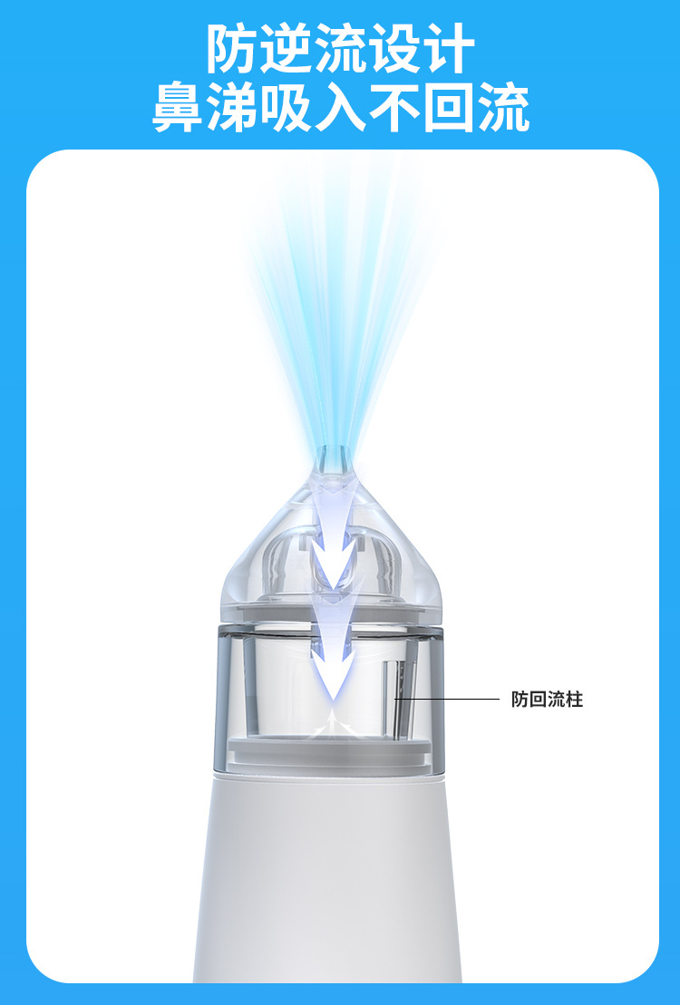 台式吸鼻器吸鼻涕清洁鼻子带音乐夜灯多功能儿童婴儿电动吸鼻器详情8