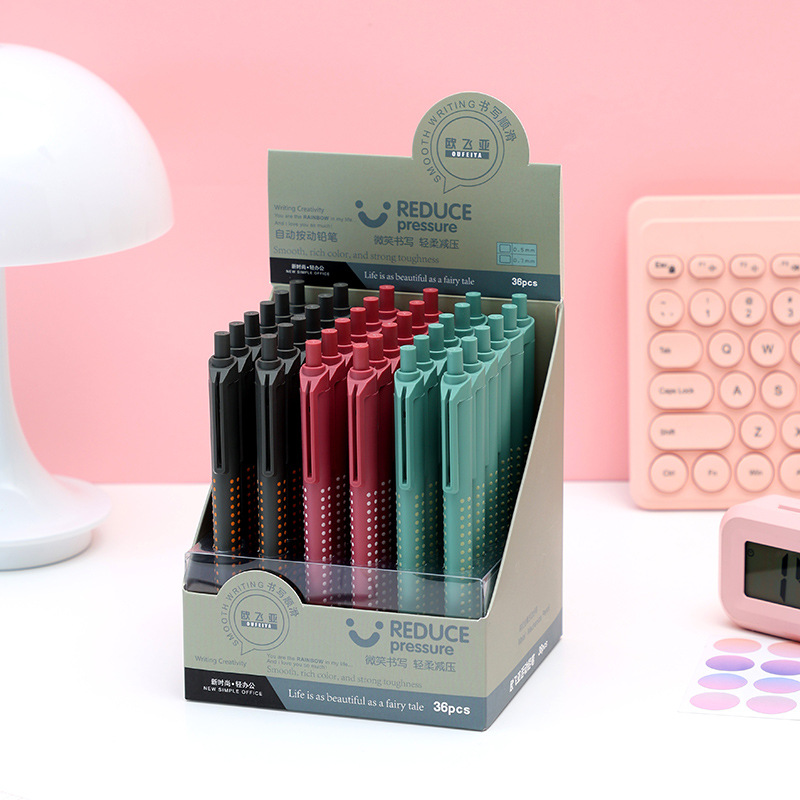 Oufeiya Stationery Simple color mechanical Pencil 0.5/0.7mm Office Activity Pencil 6611 pic 2