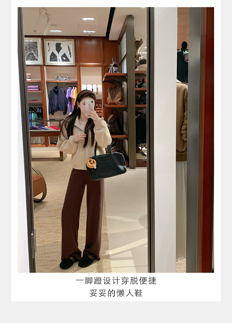 Warm and cozy plush slippers for women, winter home cotton slippers, warm and comfortable, anti-slip thick-soled plush slippers for women pic 17