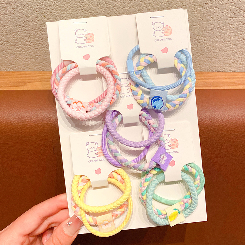 套装高弹力皮筋女扎头发圈简约耐用不伤发头绳高马尾发绳头饰批发详情8