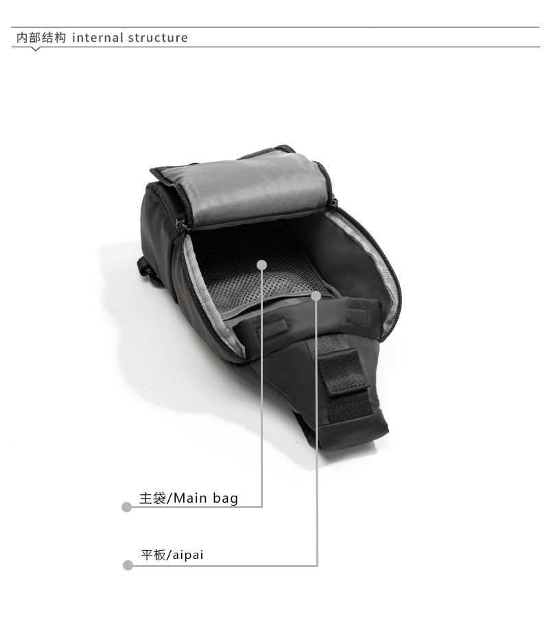 ins trendy brand chest bag for men, casual Japanese single-shoulder bag for men, small backpack for men, trendy crossbody bag for men, new waist bag for men pic 10