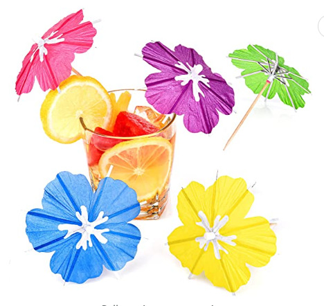 50 flamingo skewers, pineapple skewers, disposable fruit skewers, cold cocktails to decorate a Hawaiian party pic 18