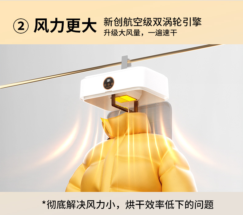 跨境外贸遥控干衣机便携式烘干机风干全自动衣物烘衣机可折叠家用宿舍P52详情30