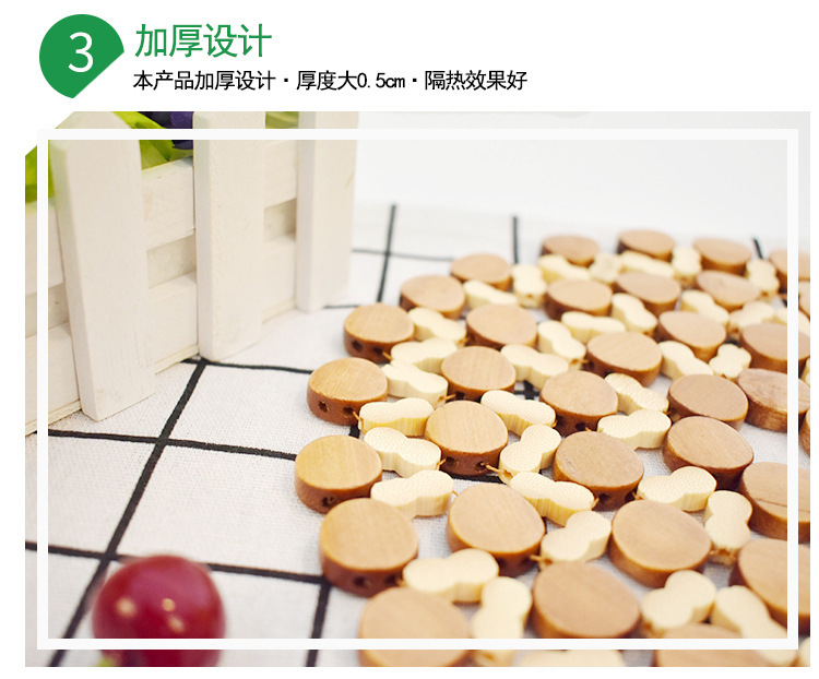 Household bamboo heat-insulating placemats, natural heat-resistant pads, high-temperature resistant bowl pads, pot pads, popular daily necessities, cups, heat-insulating cups pic 6