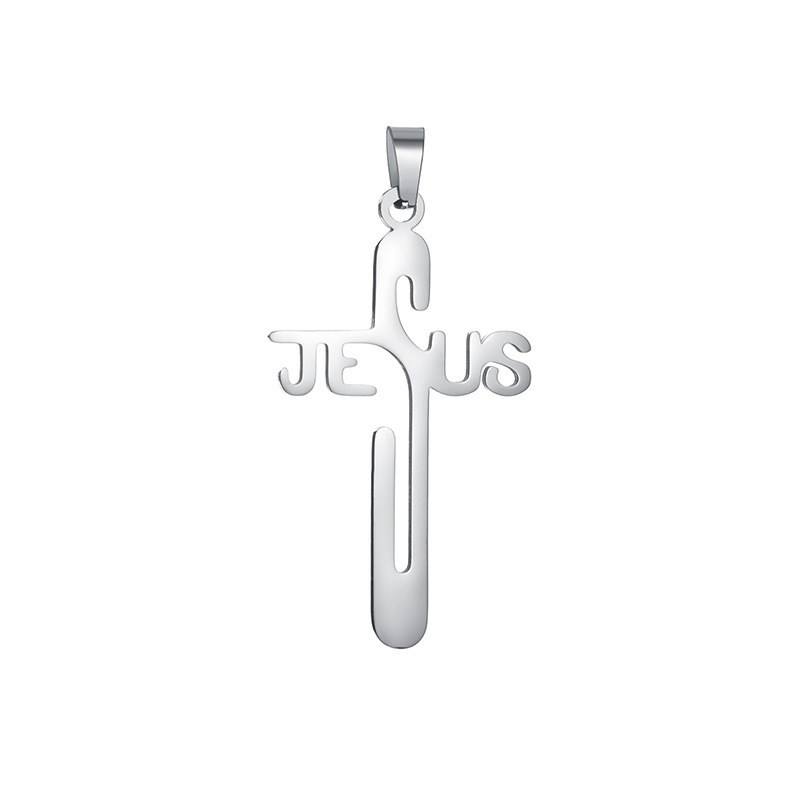 Half-price clearance sale of 36-style cross pendant and stainless steel cross necklace from the source factory for wholesale in stock pic 25