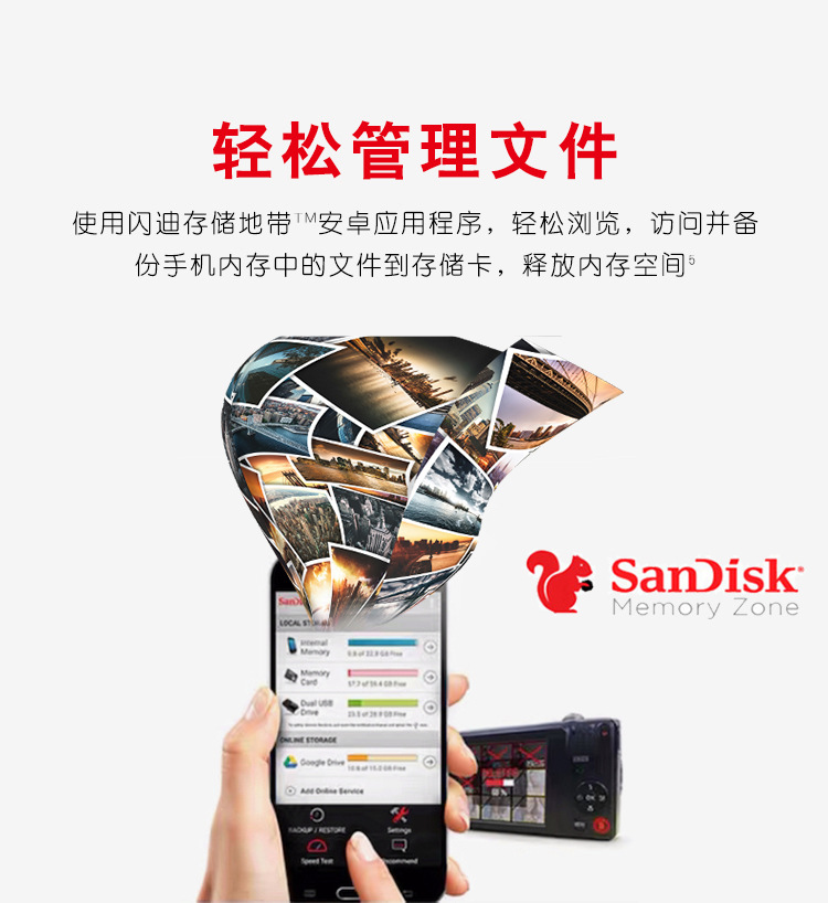 闪迪SanDisk 内存卡4K无人机128G存储卡256g行车记录仪sd卡tf卡详情22