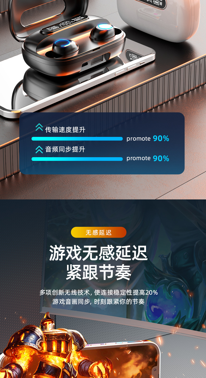Transfronterizo explosivo tipo de auriculares bluetooth clip no en el oído deportes mini auriculares inalámbricos modelo privado huaqiangbei en stock pic 11