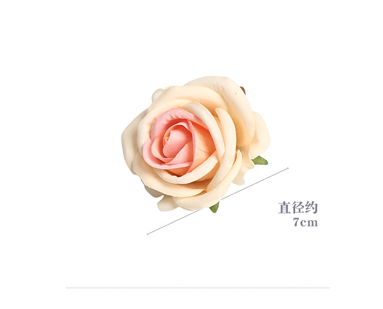 7cm绒布玫瑰花头婚庆花瀑布工程装饰花酒店花墙拱门插花外贸跨境详情3