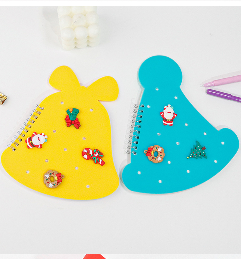 Christmas series DIY Silicone hole cover coil notebook, creative student office sticky note toy, detachable stationery pic 9