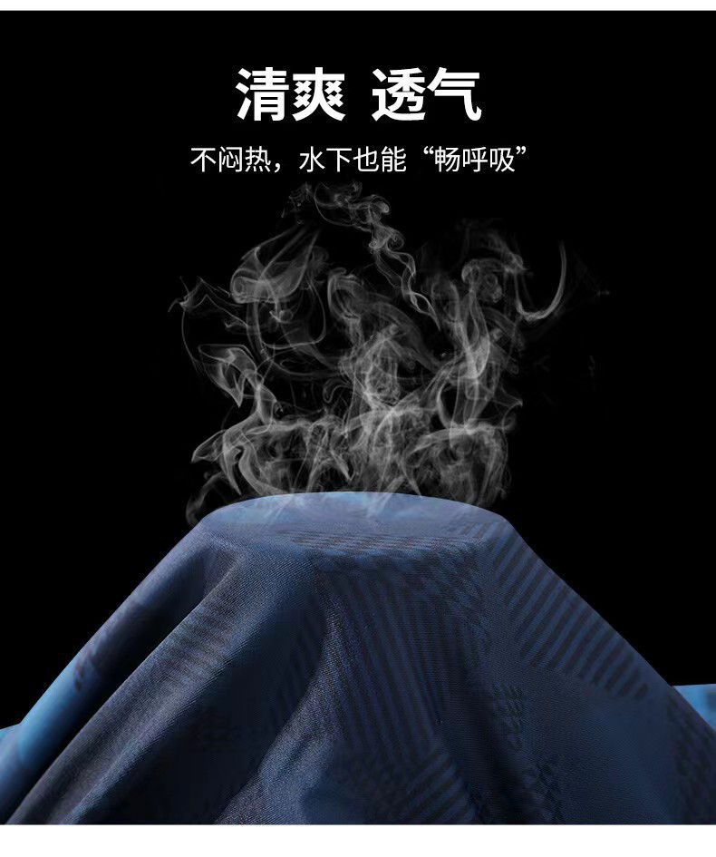 游泳裤男防尴尬宽松速干男士平角泳裤泳衣套装沙滩裤温泉游泳装备详情7