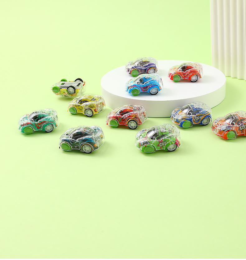 Color-printed small cars, rebound cars, inertia mini gifts, girl toy cars, boy toys, kindergarten prizes pic 9