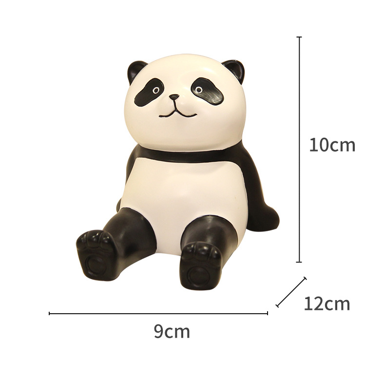 Resin handicrafts, panda phone stand ornaments, desktop office items, decorations, birthday gifts, cultural and creative gifts pic 7