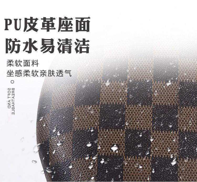凳子北欧轻奢钢筋凳简约加厚时尚圆凳金色网红板凳凳子家用加粗详情21
