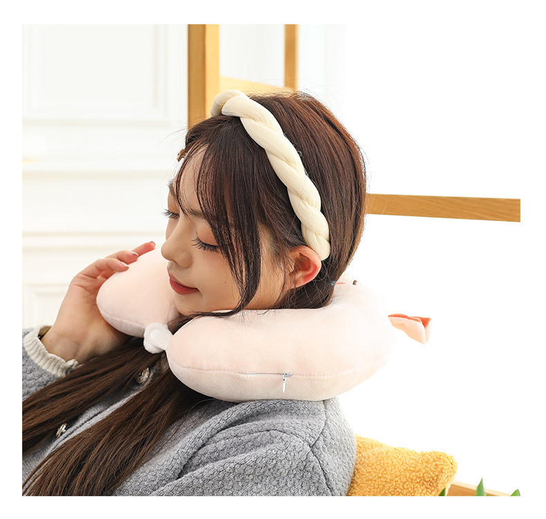 网红U型枕儿童学生午休睡觉创意便携式旅行坐车护颈头枕女生优选详情19