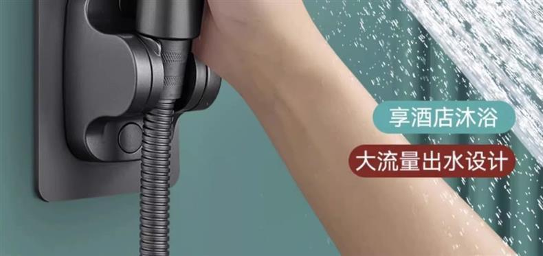 德国淋浴增压花洒喷头浴室热水器浴霸通用高压淋雨莲蓬花洒头详情3
