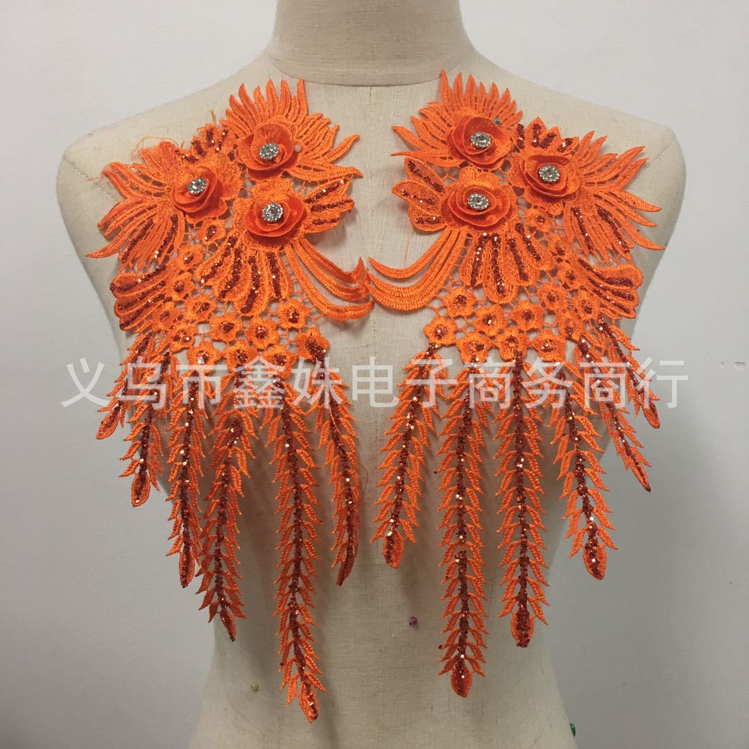 亮片蕾丝立体对花服装婚纱旗袍辅料衣服裙子装饰品饰品绣片装饰大详情11