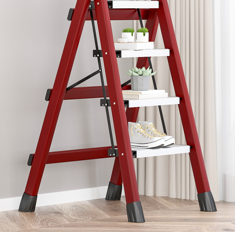 家用折叠梯室内加厚人字梯多功能楼梯铝合金踏板四五步梯登高梯子详情14