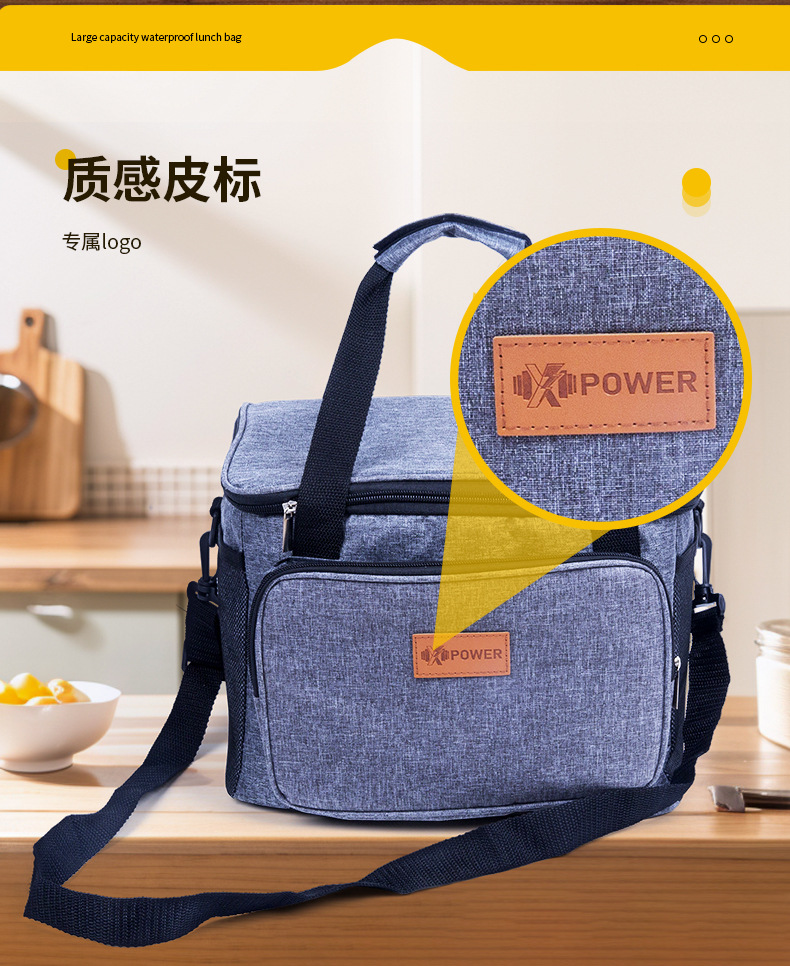 批发大容量保温袋饭盒包带饭手提袋子加厚铝箔便当午餐包户外旅行详情12