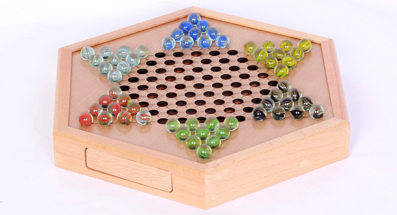 跳棋木质棋盘益智桌游亲子互动厂家直销多款式一件代拼图拼板玩具详情12