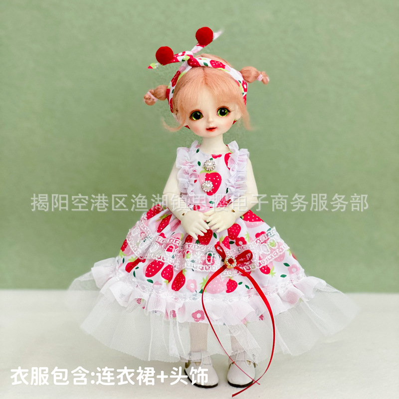 6分bjd娃娃换装衣服洛丽塔套装30厘米洋娃娃裙子连衣裙制服女仆装详情27