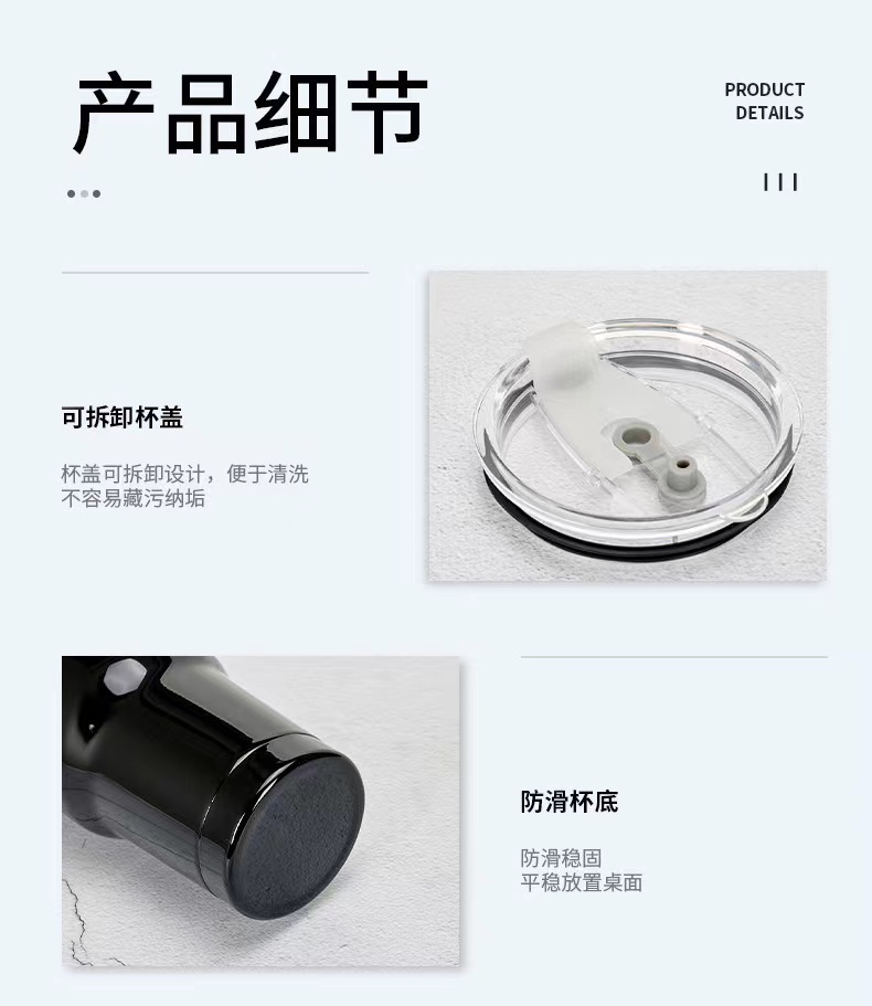 Customized logo30oz car cup, insulated cup, large-capacity straw cup, thickened 304 stainless steel car water cup pic 6