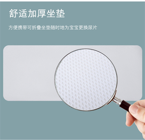 跨境专供高级感妈咪包大容量轻便母婴床包挂童车多功能手提双肩包详情9