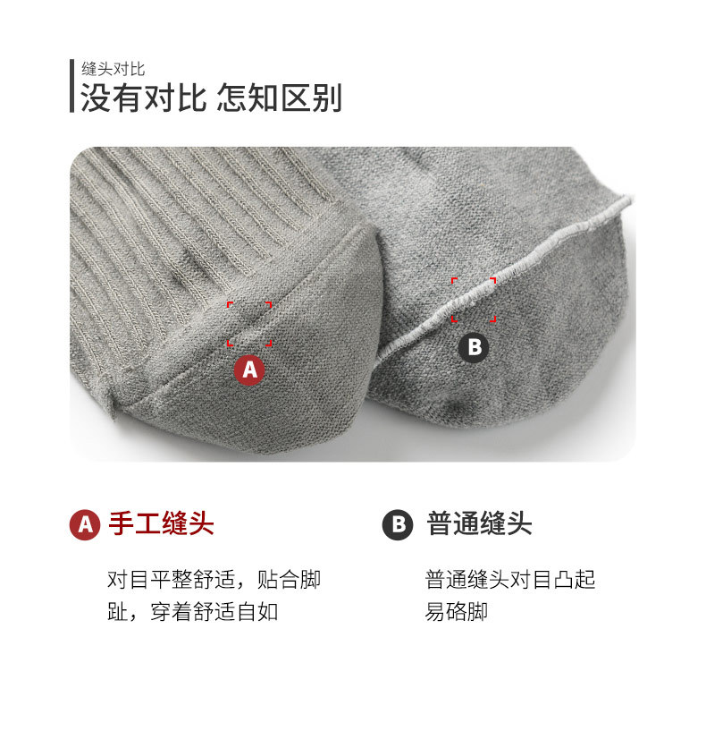诸暨纯棉袜子男士防臭冬季中筒袜商务休闲加厚秋冬100%棉长袜男详情7