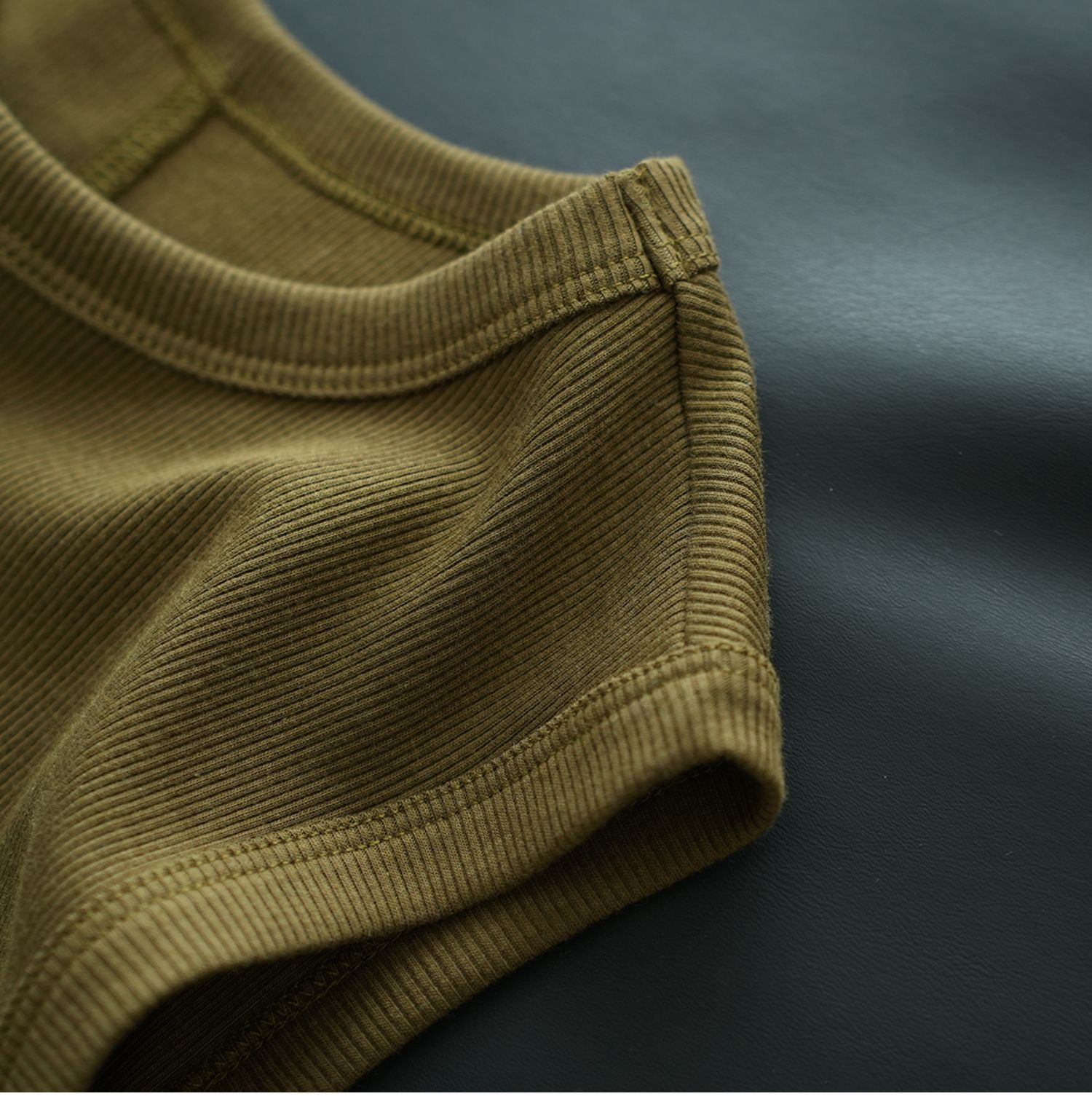 夏季纯棉小圆领吊带背心女纯欲风外穿工字宽肩带遮副乳内搭上衣详情23