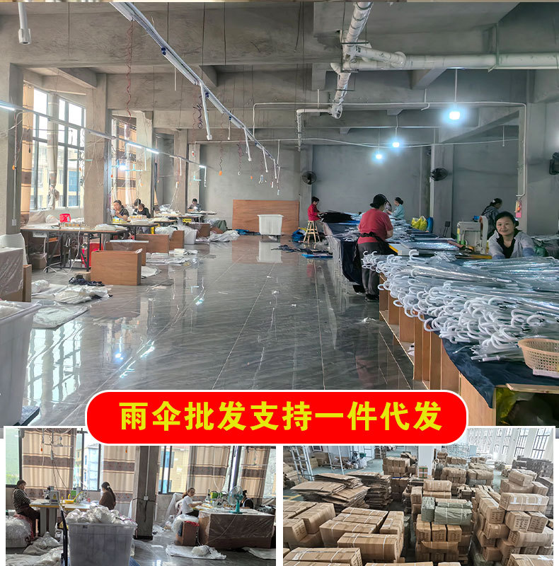 Wholesale of transparent umbrellas, disposable plastic umbrellas, automatic wholesale, long-handled transparent umbrellas with high appearance standards, custom-made parasols pic 1