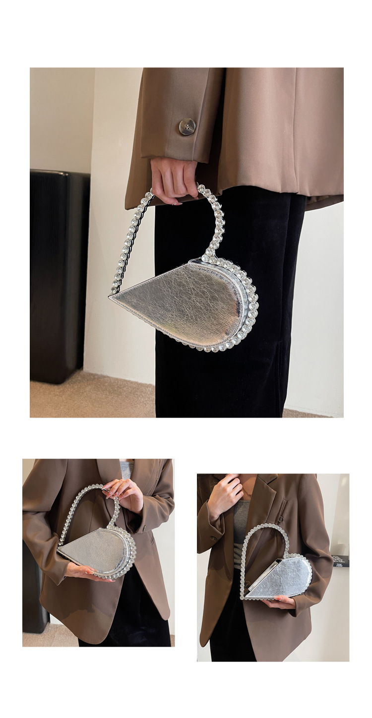 跨境爆款2024春夏新款手拿心形包包镶钻晚宴包时尚洋气女包手拎包详情9