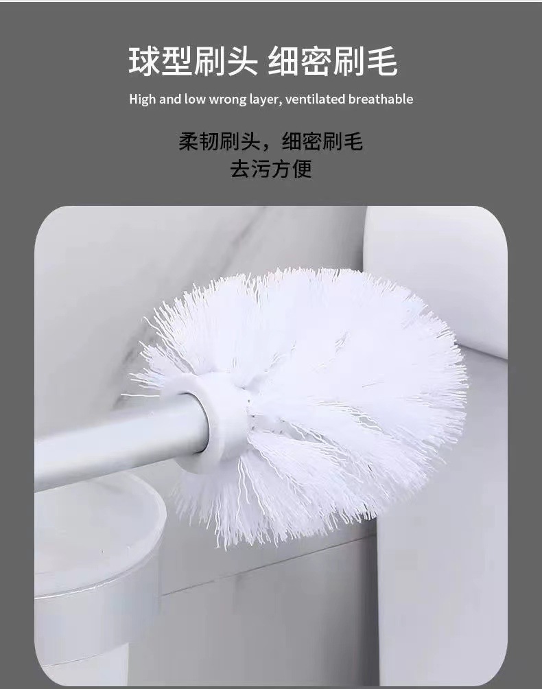 太空铝马桶刷架厕所马桶刷杯免打孔置物架卫生间马桶刷托盘置物架详情4