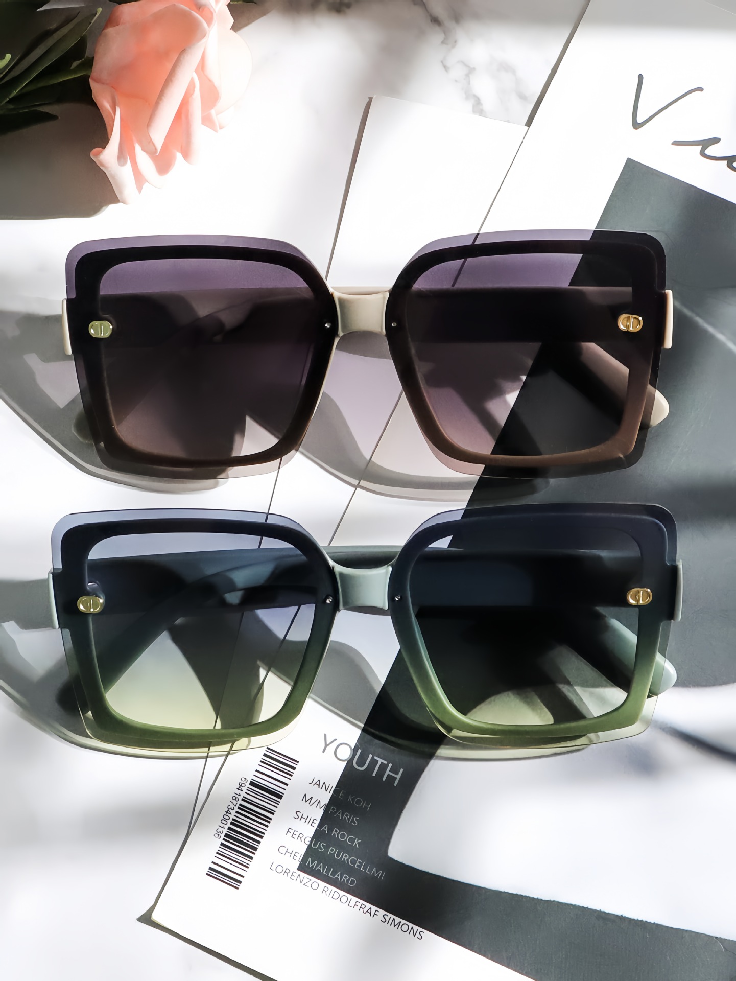 跨境墨镜女夏防紫外线太阳眼镜男士2024潮流新款时尚圆脸网红眼镜详情16