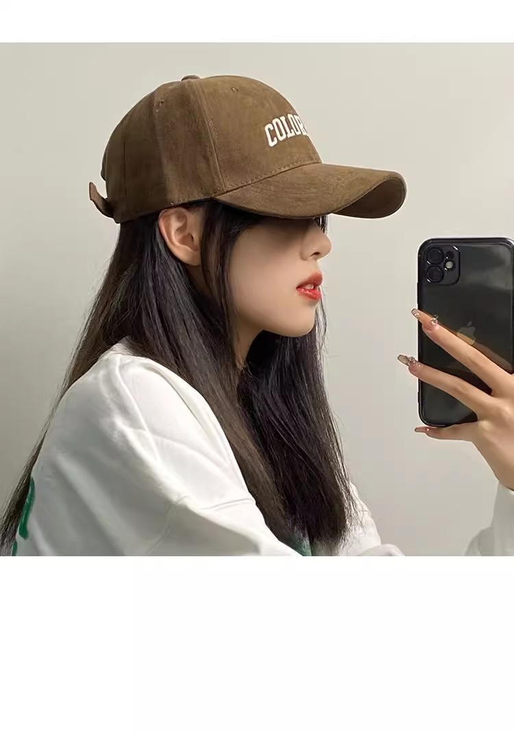 帽子女2024秋冬季新款大头围棒球帽遮阳防晒显脸小鸭舌帽男春夏天详情15