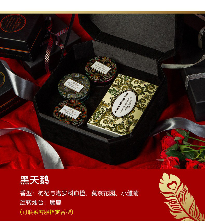 小浮雕节日香薰礼盒蜡烛香氛礼品烛台套装详情9