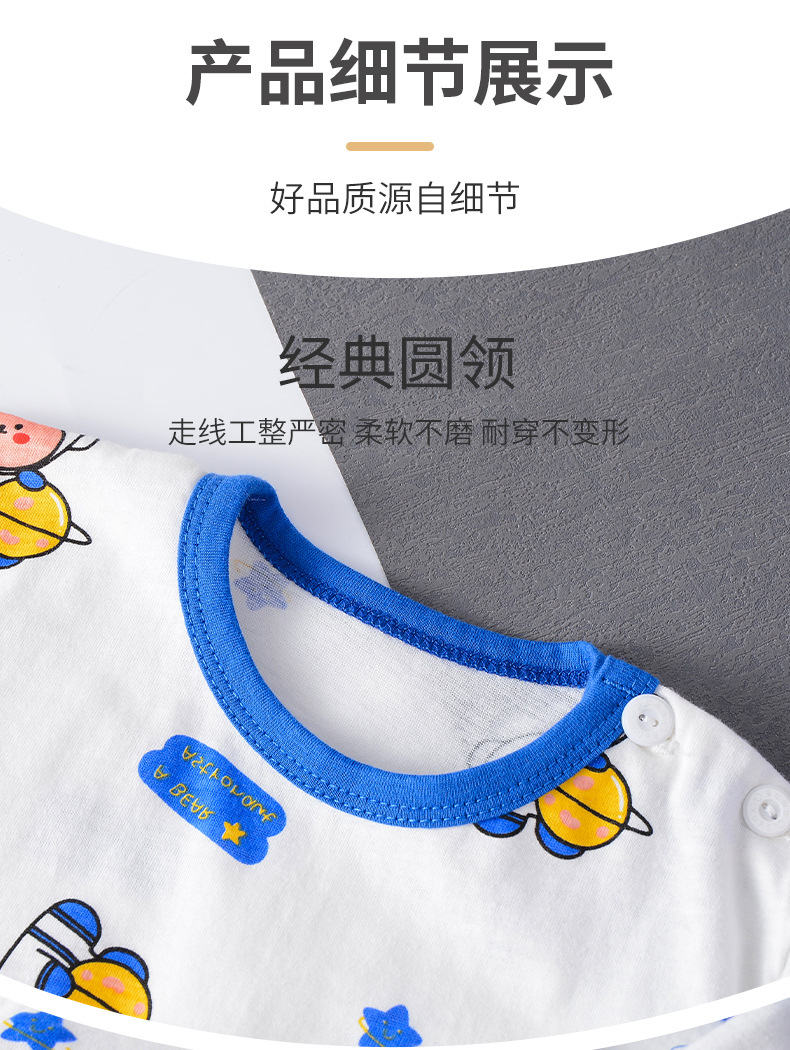儿童短袖套装纯棉宝宝t恤短裤男童衣服女童夏装童装中小童婴童详情9