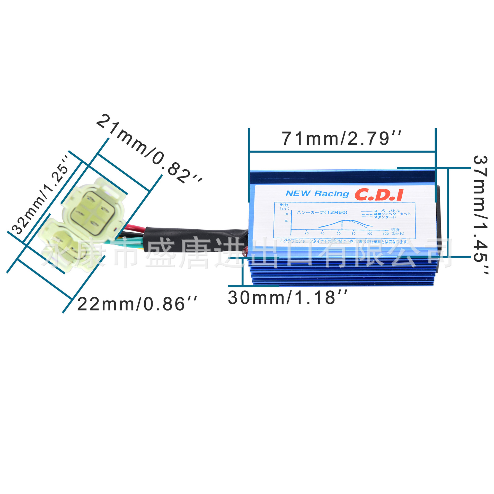 GOOFIT 6-pin AC ignition racing CDI is compatible with GY6 50cc, 150cc and 250cc ATV scooters pic 2