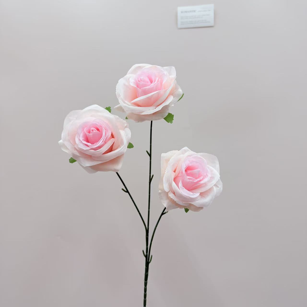 仿真花3头玫瑰花钻石玫婚庆用花仿真玫瑰花假花婚庆地排花艺装饰详情21