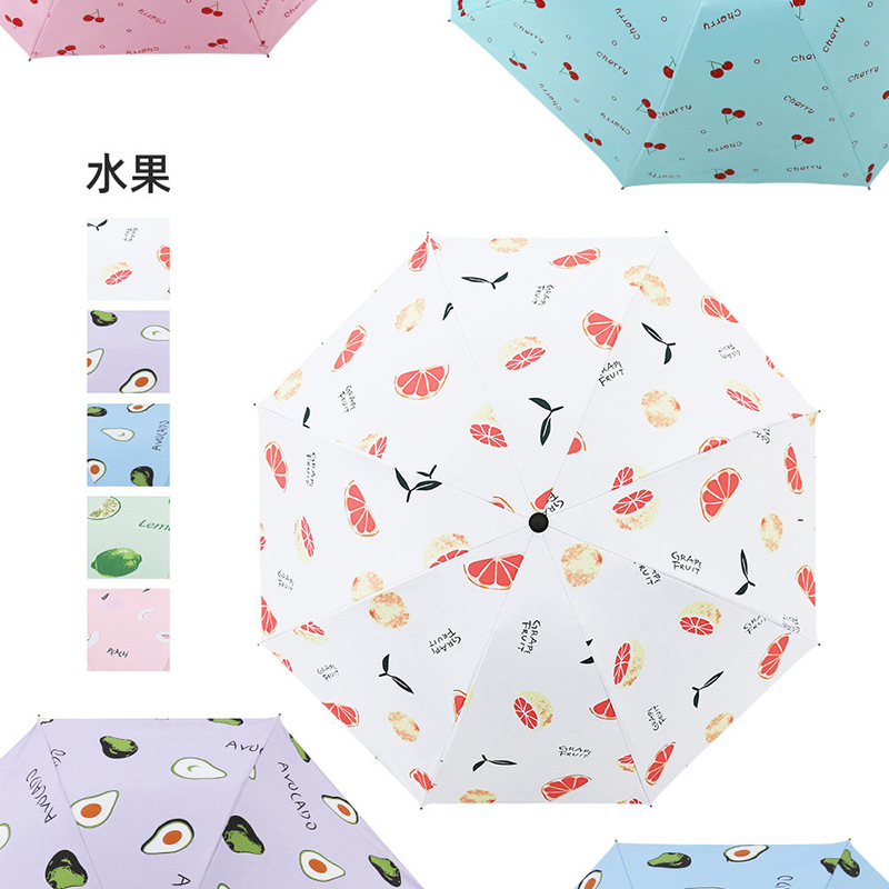 Bulk wholesale of three-fold umbrellas, folding umbrellas, printed logo advertising umbrellas, sunny and rainy creative sun umbrellas, sun protection and shade umbrellas pic 20