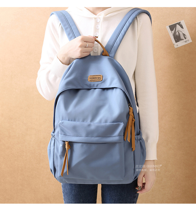 Korean version Harajuku ins versatile schoolbag for girls, junior high school and senior high school students, simple forest-style fashionable backpack pic 10