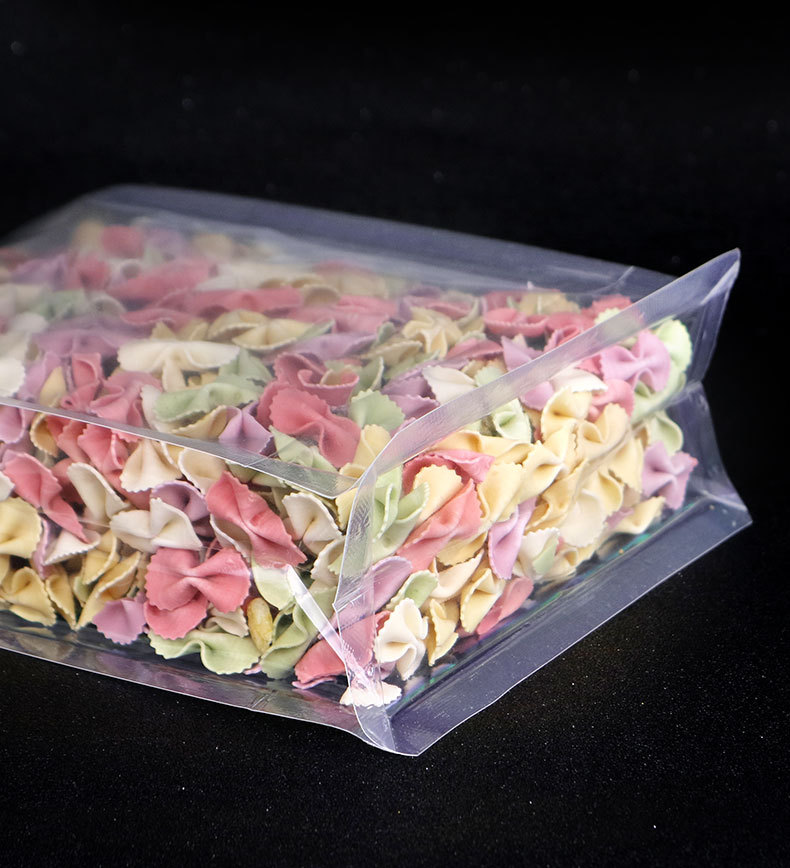 Eight-sided self-standing self-sealing bag for snacks, rice, dog food, food packaging bag, hand-held transparent sealed pocket printing pic 12