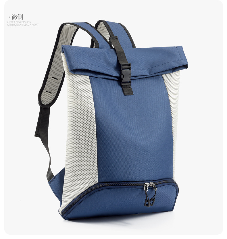 New large-capacity casual backpack, sports basketball bag, simple tutorial bag, commuting, business trip and fitness backpack pic 12