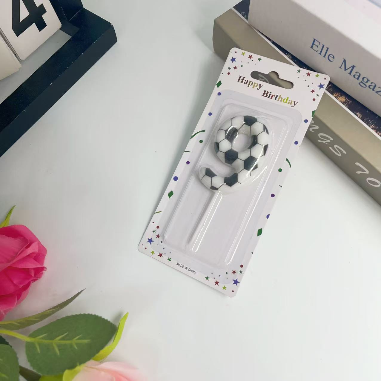 跨境足球主题数字蜡烛世界杯0-9生日蜡烛足球蛋糕装饰派对用品详情14