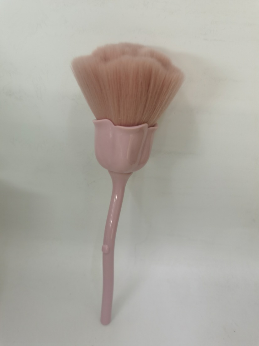 网红玫瑰花化妆蓝色妖姬玫瑰花散粉刷化妆刷尼龙纤维毛化妆工具详情4