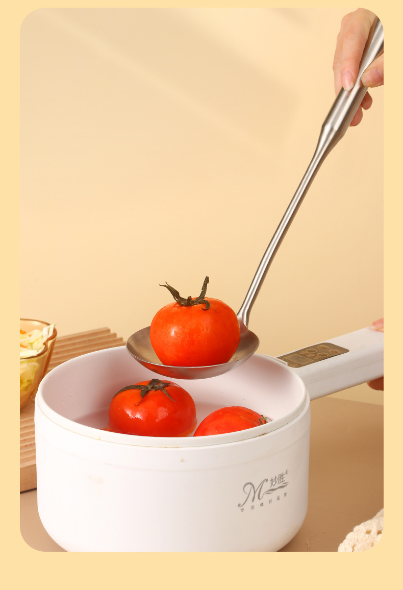 Thickened stainless steel spatula, household kitchen spatula, stir-frying spoon, cooking anti-scald hot pot soup spoon, kitchenware set wholesale pic 8